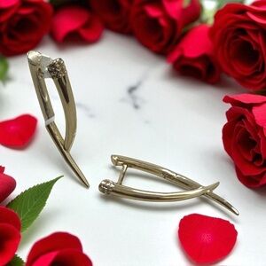 Elegant Geometric 14k Gold Electroplated Drop and Dangle Earrings